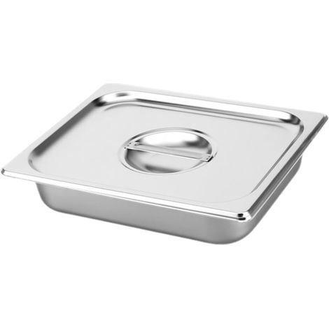 Dish Tray Acier Inoxydable avec Couvercle Bac Rectangulaire (1/5)