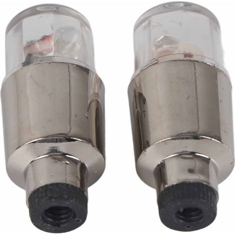 Lot de 2 lumières de roue pour voiture, vélo, pneu, valve, clignotants à rayons, adaptées à auto, camion, SUV et moto. (1/5)