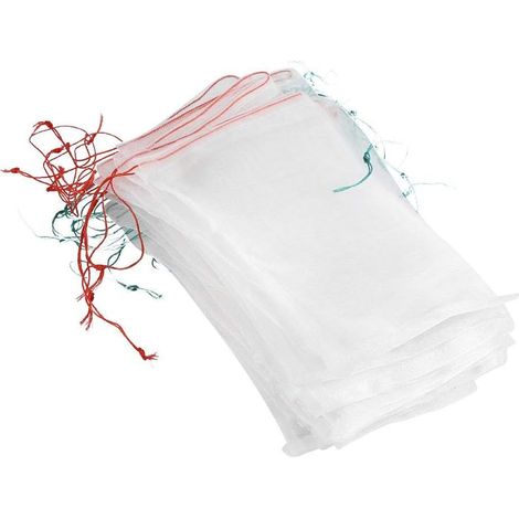 50 Stücke Obst Schutzbeutel Frucht Nylon Garten Netzbeutel Obst Schutz Beutel 1525cm Schutzbeutel Weintrauben Trauben Atmungsaktiv Obstschutzbeutel Netz Beutel Fruchtschutzbeutel mit Zugband (1/5)