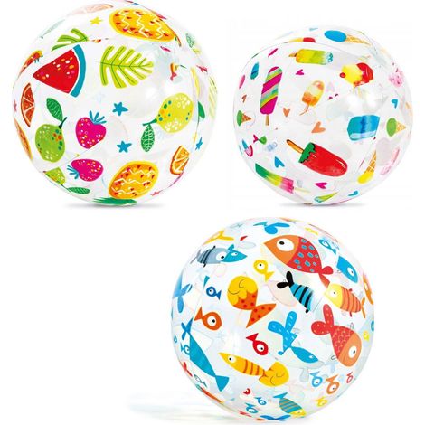 INTEX 59040NP BALLON DE PLAGE MULTICOLORE (1/4)