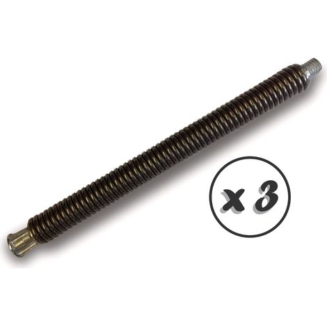 Ressort de départ flexible acier Pour hérissons et cannes de ramonage - Quantité x 3 - Ressort
