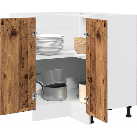 Küchenschrank Lyon Altholz-Optik 75,5x75,5x81,5 cm Holzwerkstoff