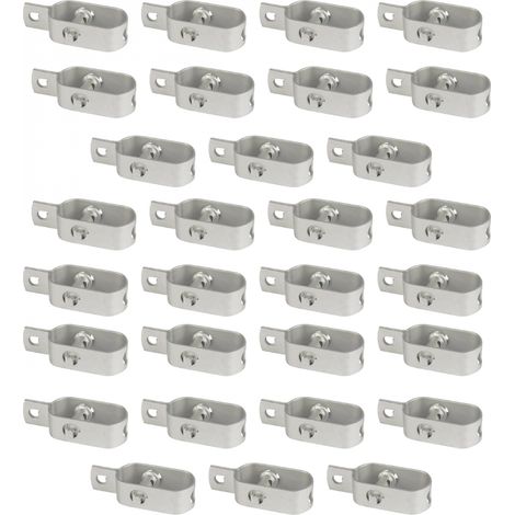 Lot de 30 tendeurs en acier galvanisé N°2 pour fil de grillage ou autre - Linxor (1/4)