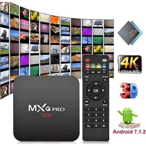 Décodeur multimédias Smart TV Box Android 7.1 Miracast HD (1/3)