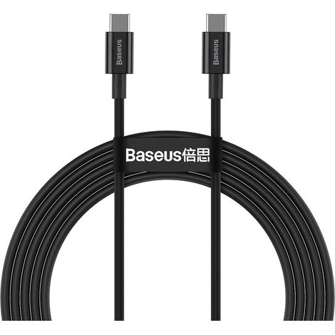 Cable USB-C superior - Carga rápida USB-C 100W 5A 2m - Negro (1/5)