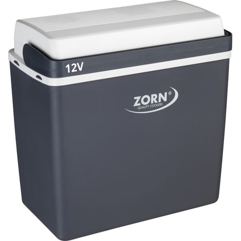 Zorn Kühlbox elektrisch ZA24 12V Anschluss Auto & Caravan grau/weiß  21,9 L Kühlbox