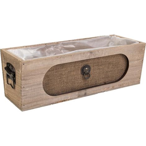 Cajon de madera marrón 35x13,5x12 (1/5)