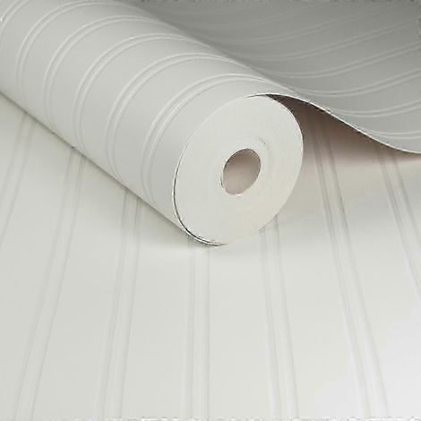 Papier peint lambris blanc : Super Fresco Texture à peindre 17267 (1/4)