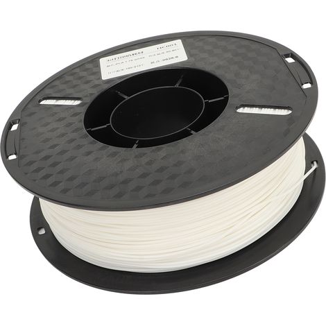 PLA-Filament für 3D-Drucker, 1,75 mm Durchmesser x 340 m, starke Haftung, seidenweiches Druckbild, Verbrauchsmaterial für FDM-3D-Drucker, weiß (1/5)