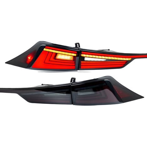 Juego de luces traseras LED, plástico ABS, impermeables, compatibles con Lexus IS250 IS350 IS200t IS300 (2014-2020), 35 vatios, 3400 lúmenes. (1/5)