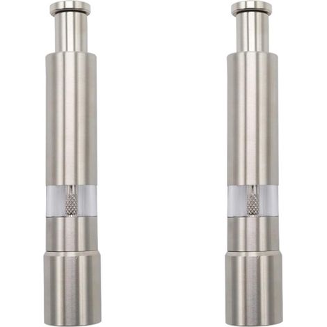 Moulin à poivre manuel, inox, rechargeable (1/5)