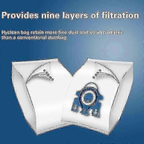 Lot de 10 sacs à poussière compatibles avec les aspirateurs Miele GN 3D Complete C3, Complete C2, Classic C1 et S40 Edition (réf. 0618) (1/3)