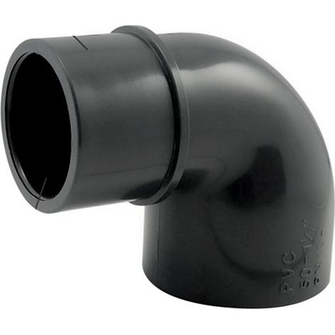 Raccord PVC pression – Coude 90° réduit à coller MF/F Ø63 – Pour chantiers humides – Fixation robuste