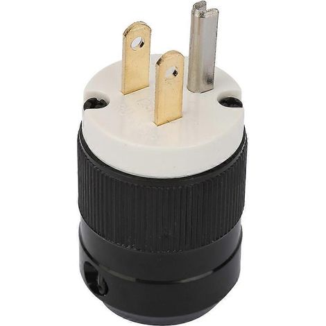 125V US-Netzstecker, wasserdicht, Industriequalität, 3-poliger Netzstecker (15A 125V)