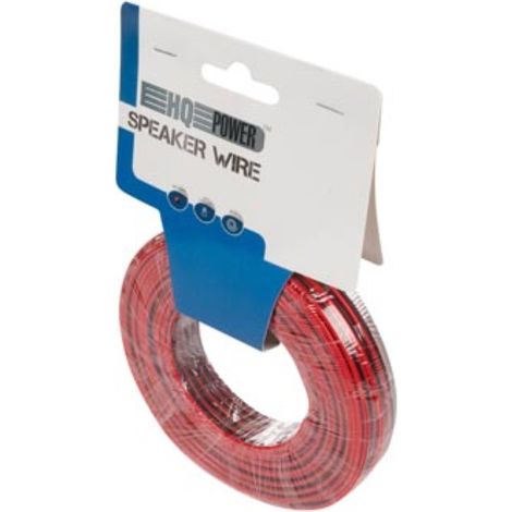 CABLE HAUT-PARLEUR - ROUGE/NOIR - 2 x 0.75 mm² - 25 m