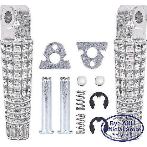 Paar klappbare Fußrasten aus Aluminiumlegierung, rutschfest, schwarz, CNC-gefräst, für Suzuki GSX-R600 K6 – hinten (Paar) (1/5)