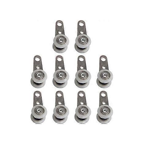 Lot de poignées encastrées en acier inoxydable pour portes coulissantes - Poignée invisible - Vis de fixation incluses - Pour portes coulissantes, placards, tiroirs - B (1/5)