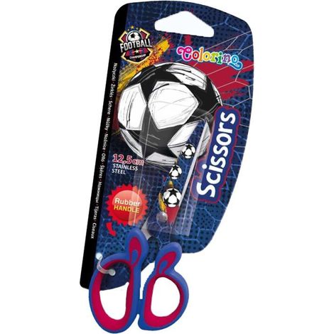 Colorino Fußball-Schulschere 12,5 cm