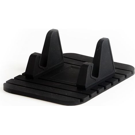 Support Téléphone Voiture Silicone avec Tapis Anti-dérapant Fixation sur Tableau de Bord Compatible avec GPS/GSM Universel: iPhone 14/13/12/11, Samsung Galaxy A/S21 FE, Huawei Nova (1/3)