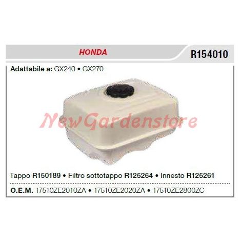 Serbatoio HONDA motosega GX240 270 R154010