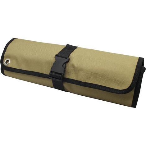 Roll-Up Tool Bag Tool Kit, Motorcycle Tool Bag Roll, 10-Socket Pocket Tool Roll Organizer, Portable Roll-Up Tool Kit (1/5)