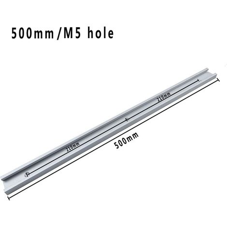Alliage d'aluminium argenté 50 mm Modification à faire soi-même d'un rail de guidage pour scie circulaire électrique à table inversée, avec poignée de poussée et rail de guidage de type 30 (1/5)
