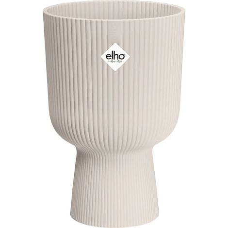 elho® Vibes Übertopf Fold Cup Leinenweiß Ø 30 cm - Kunststoff (1/5)