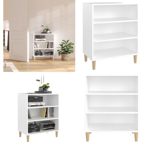 Sideboard Weiß 57x35x70 cm Holzwerkstoff - Schreibtischregal - Wohnzimmerregale - Bücherregal Weiß - Holz Sideboard - Möbel Online Kaufen - Home & Living (1/5)