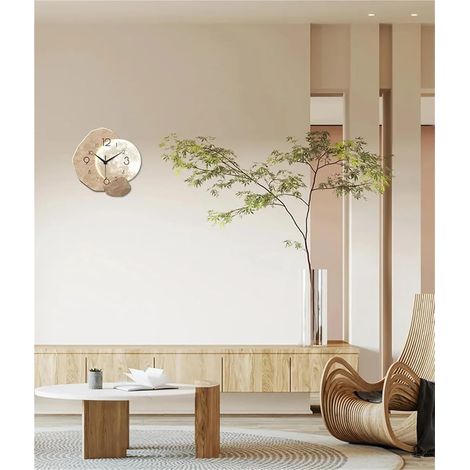Horloge silencieuse d'art moderne (30,5 cm), idéale pour les chambres, les salons et les bureaux. (1/3)