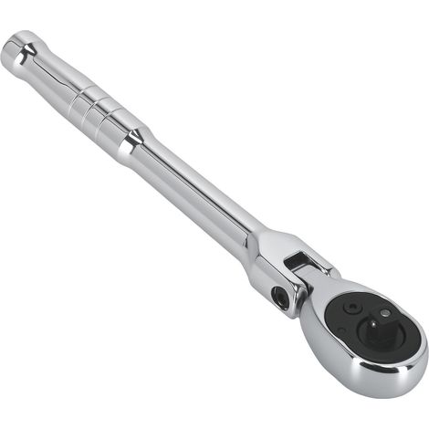1/4" Drive 72-Tooth Flexible Head Ratchet Chrome Plated Tool 175mm 5° (1/5)