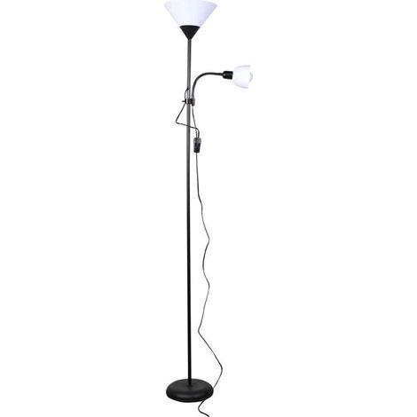 Lisa schwarze Stehlampe mit zwei Lichtern