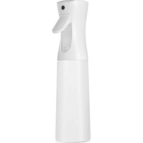 Sprühflasche – Kontinuierlicher Sprühnebel – Feinster Nebel – Wiederverwendbare Kunststoffflasche – Für Gesicht, Pflanzen & Reinigung – Weißer Sprühkopf + weiße Flasche – 300 ml (10 oz) – 1 Stück (1/5)