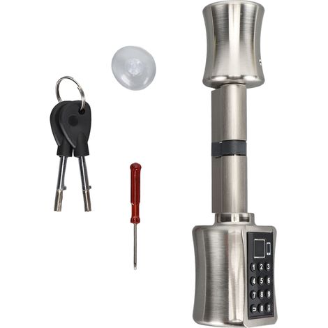 Serrure connectée à empreinte digitale et clavier numérique en alliage d'aluminium compatible Tuya pour porte bois métal épaisseur 40-100mm (1/5)