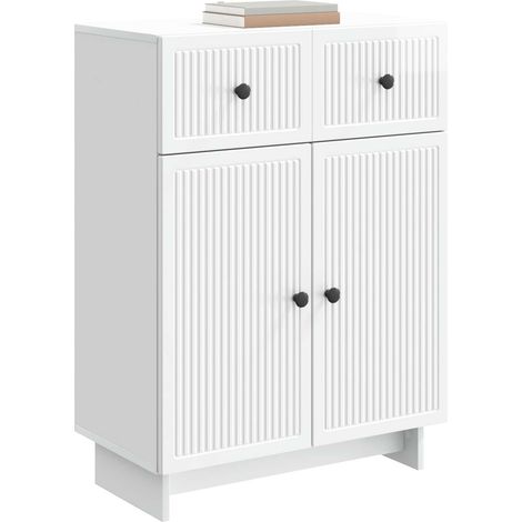 Maison Exclusive - Credenza Bianco Lucido 66 x 34,5 x 90 cm Legno ingegnerizzato