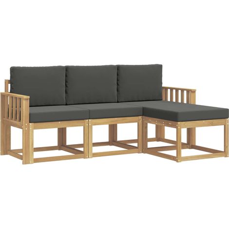 Set di divani da esterno 4 pz Salotto da Giardino (1/5)