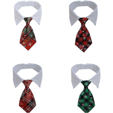 4 piezas de pajarita para mascotas (perro o gato) Disfraz para mascotas Collar con corbata ajustable (1/5)