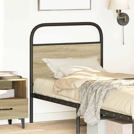 Maison Exclusive - Ersatz-Kopfteil Sonoma-Eiche 80 cm Stahl und H (1/5)