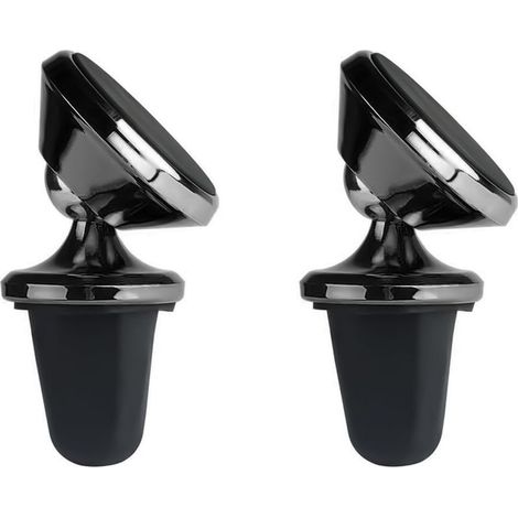 2 Pièces Support Téléphone Magnétique, Magnetique Portable Aimant Adhésif pour Smartphone, Porte Telephone Voiture Magnétique (Noir)