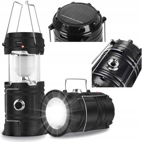 Campinglampe – Notlampe – Wiederaufladbare Zeltlampe – Mit Powerbank – Solarenergie – Campinglampe – Notbeleuchtung – Außenbeleuchtung (1/5)