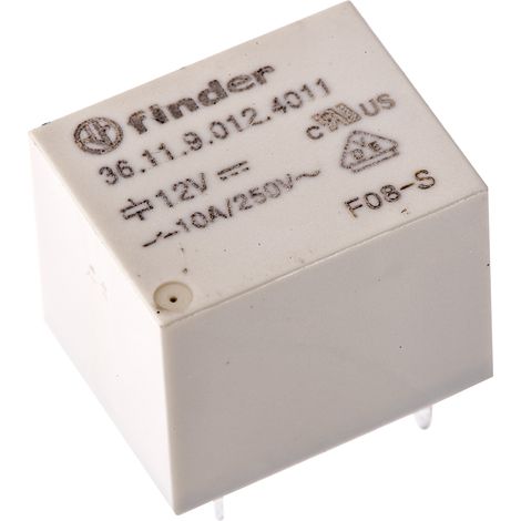 Relais de puissance Finder 36 Series, 1 RT, bobine 12V c.c. Montage sur CI 360mW ( Prix pour 1 )