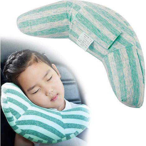 Car Cushion for Children - Car Adapter Child Neck Pillow Cushion Rest Car Shoulder Pads Protect Seat Belt Removable Washable and Practical (1/5)