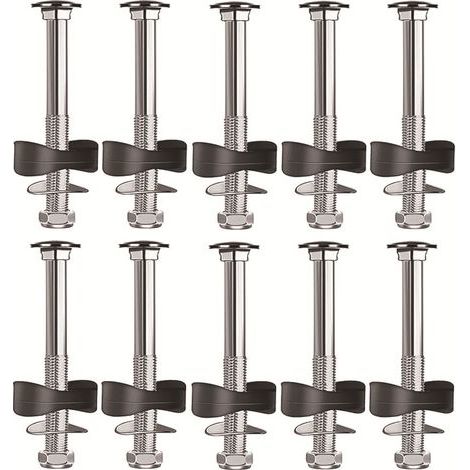Lot de 10 Accessoires pour Trampoline pour Piquets de Trampolines Entretoises de Trampoline vis pour Fixation du Trampoline Convient pour grand Trampoline et petit Trampoline (1/5)