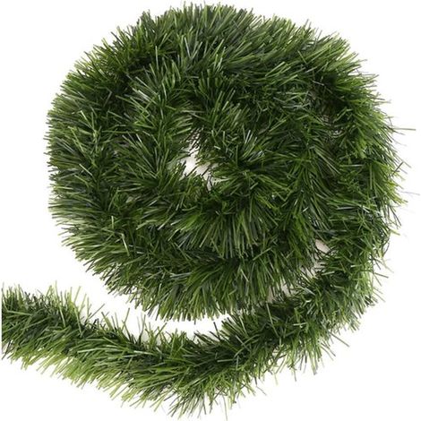 Couronne de Noël de 5 m - Couronne de Noël - Couronne décorative de Noël - Couronne de décoration intérieure - Couronne décorative de mariage (vert) (1/5)