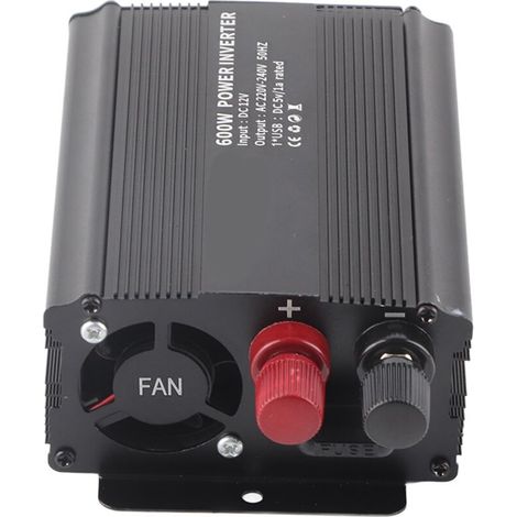 12V auf 220V 600W Sinus-Wechselrichter mit Solarpanel-Anschluss