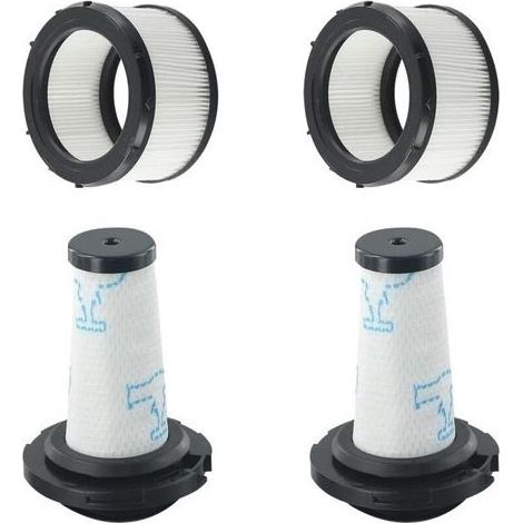 Filtres pour Rowenta X-FORCE FLEX 9.60 et X-NANO ESSENTIAL RH20xx, 2 préfiltres + 2 filtres moteur pour Rowenta X-FORCE FLEX 9.60, Filtres de rechange pour ZR00907/908 RH98XX/99XX (1/5)