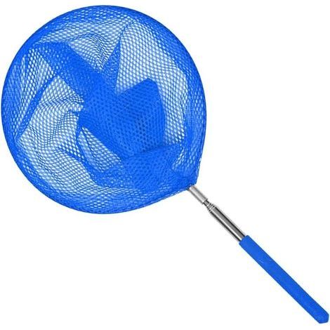 Écumoire de piscine Épuisette télescopique Épuisette de pêche en acier inoxydable, remplacement pour équipement de nettoyage de piscine standard. (1/4)