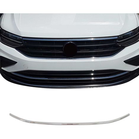 Garniture de Diffuseur Pare-chocs Avant Compatible avec VW Tiguan 2020-2024, Garniture Baguette de Calandre en Acier Inoxydable Argent (1/5)