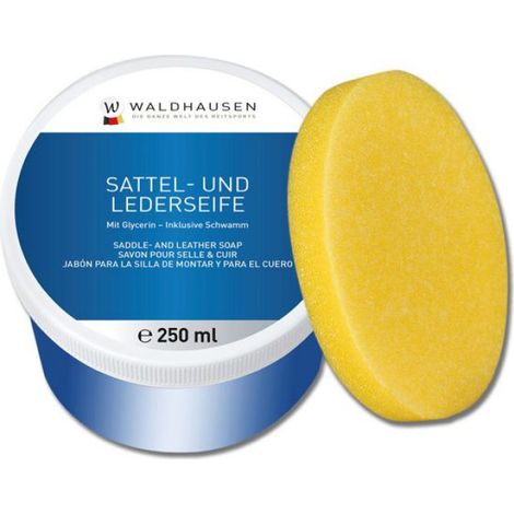 Savon solide pour cuir et sellerie Waldhausen - 250 ml
