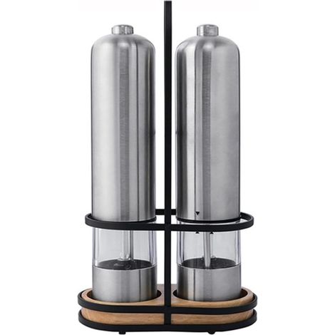 2 moulins à poivre, inox, mouture réglable (1/5)