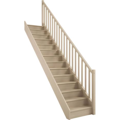 HandyStairs geschlossene gerade Treppe „Vega80“ – 280 cm hoch – 13 Buchenstufen – ohne HandlaufHandyStairs geschlossene gerade Treppe „Vega80“ – 280 cm hoch – 13 Buchenstufen – ohne Handlauf (1/4)